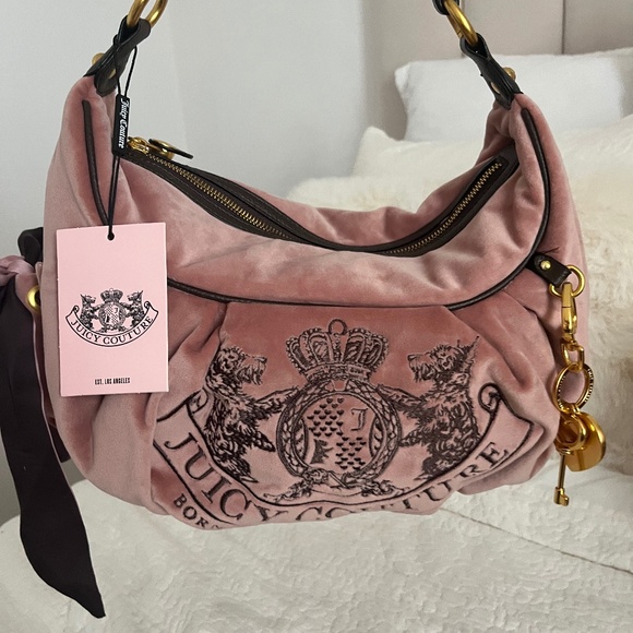 Juicy Couture daydreamer hobo bag twig dog Scottie dog 2000s Y2K - Picture 1 of 8